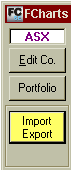 FCharts SE: Import Export button