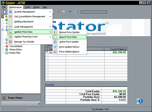 Stator: Importing Price Data